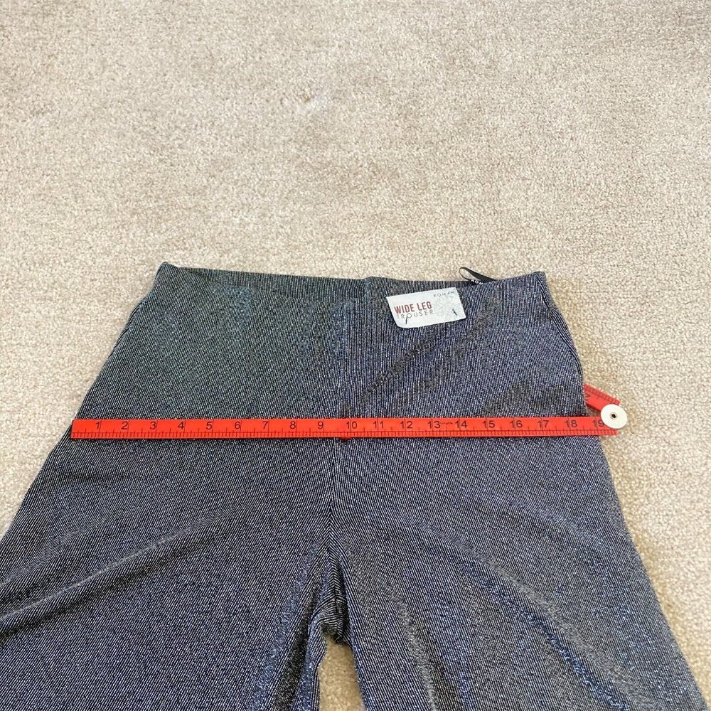 BNWT Roman Women's Silver Shimmer Stretch Pull-on Wide Leg Trousers Size 14 - Picture 9 of 14